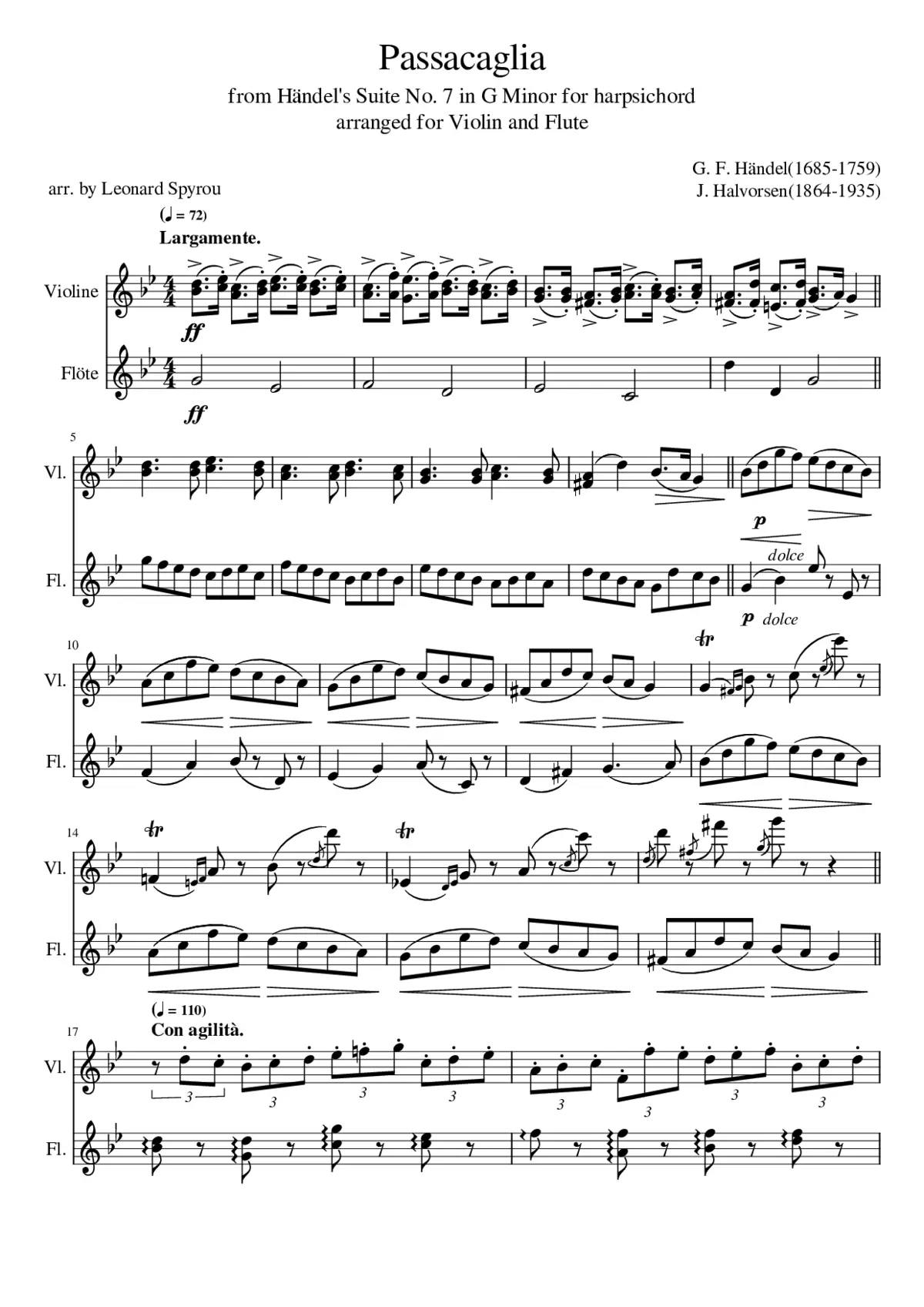Passacaglia - Page 1