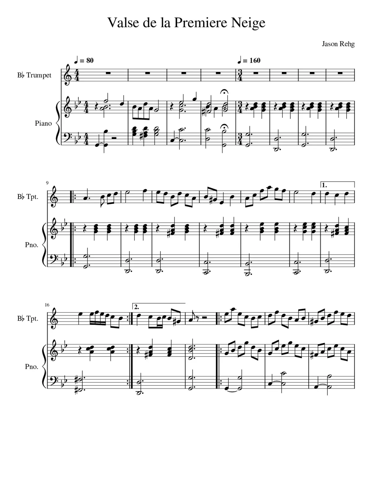 Valse de la Premiere Neige - Page 1