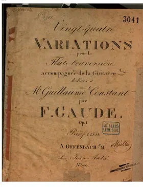 24 Variations for Flute and Guitar