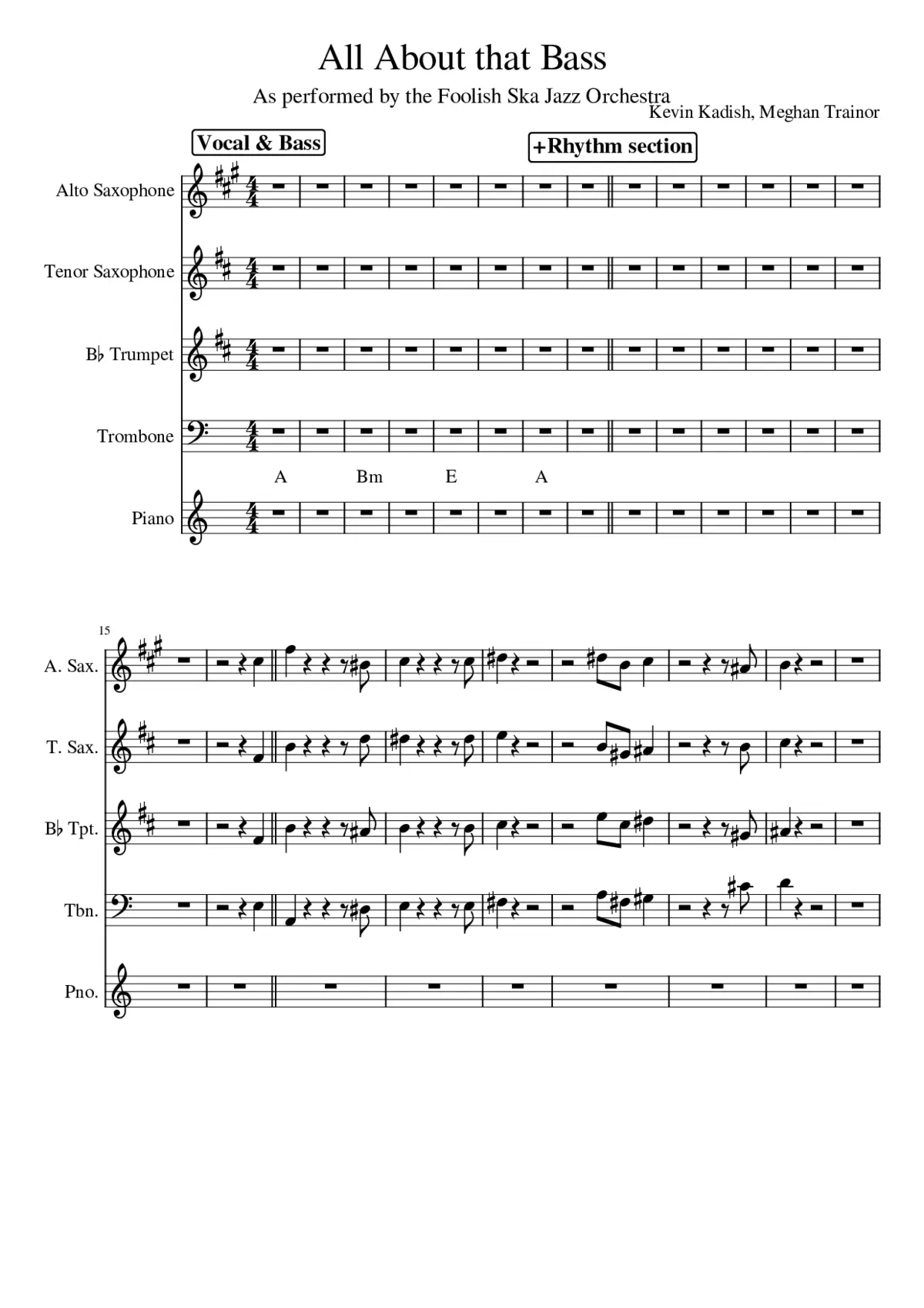 all about that bass - Page 1