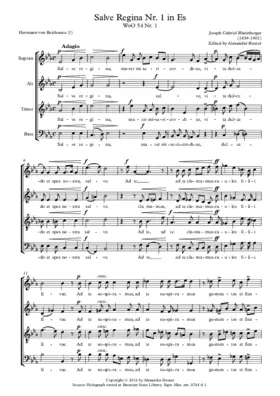 Salve Regina WoO 54 No. 1