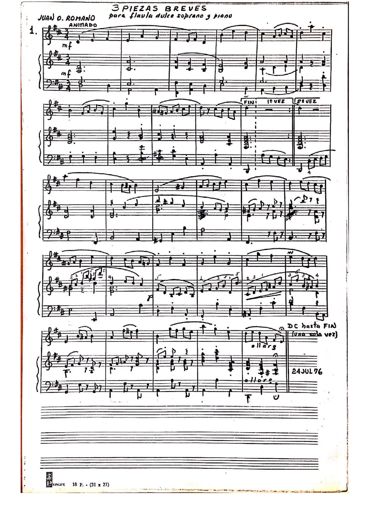 3 Piezas breves - Page 1