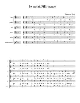 Io parlai, Filli tacque