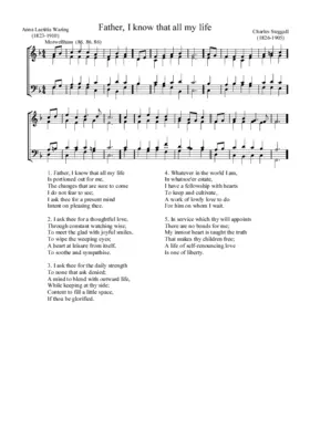 Father, I know that all my life