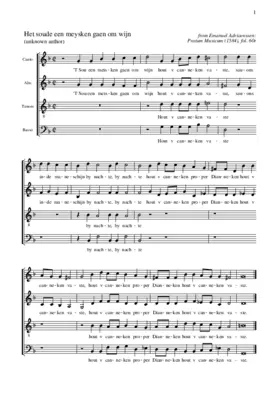 Het soude een meysken gaen om wijn