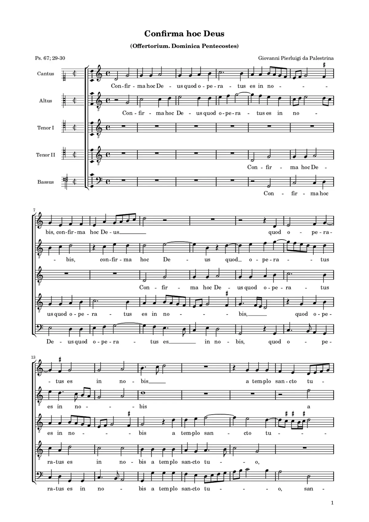 Confirma hoc Deus - Page 1