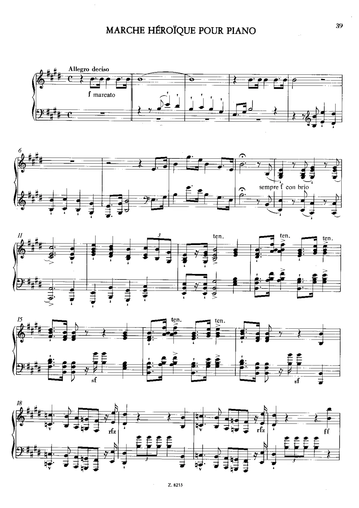 Marche héroïque, S.510 - Page 1