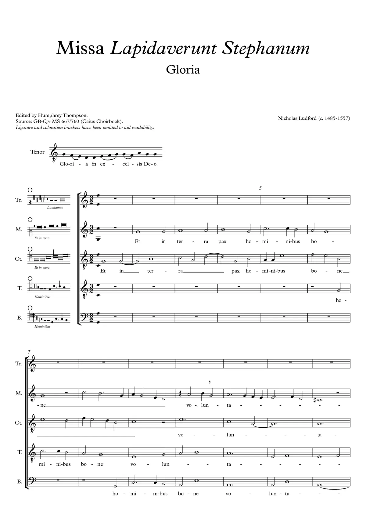 Missa Lapidaverunt Stephanum - Page 1