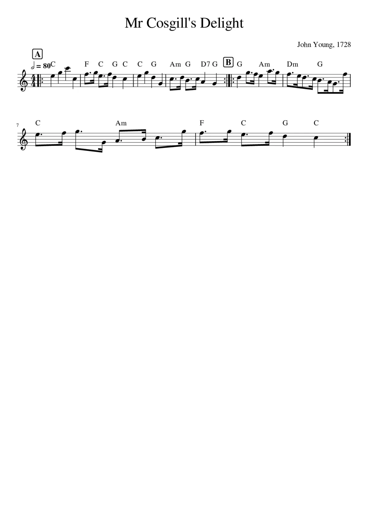 Mr Cosgill's Delight - Page 1