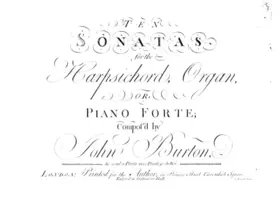 10 Sonatas for the Harpsichord, Organ or Piano Forte