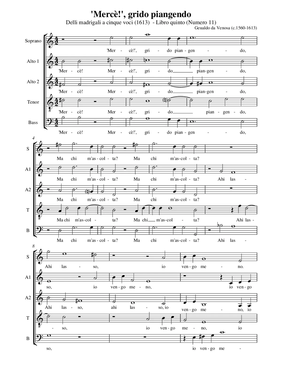 Mercè grido piangendo - Page 1