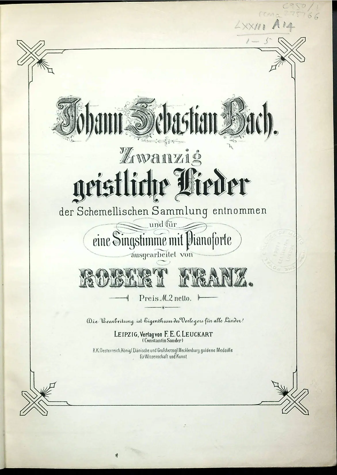 20 Geistliche Lieder - Page 1