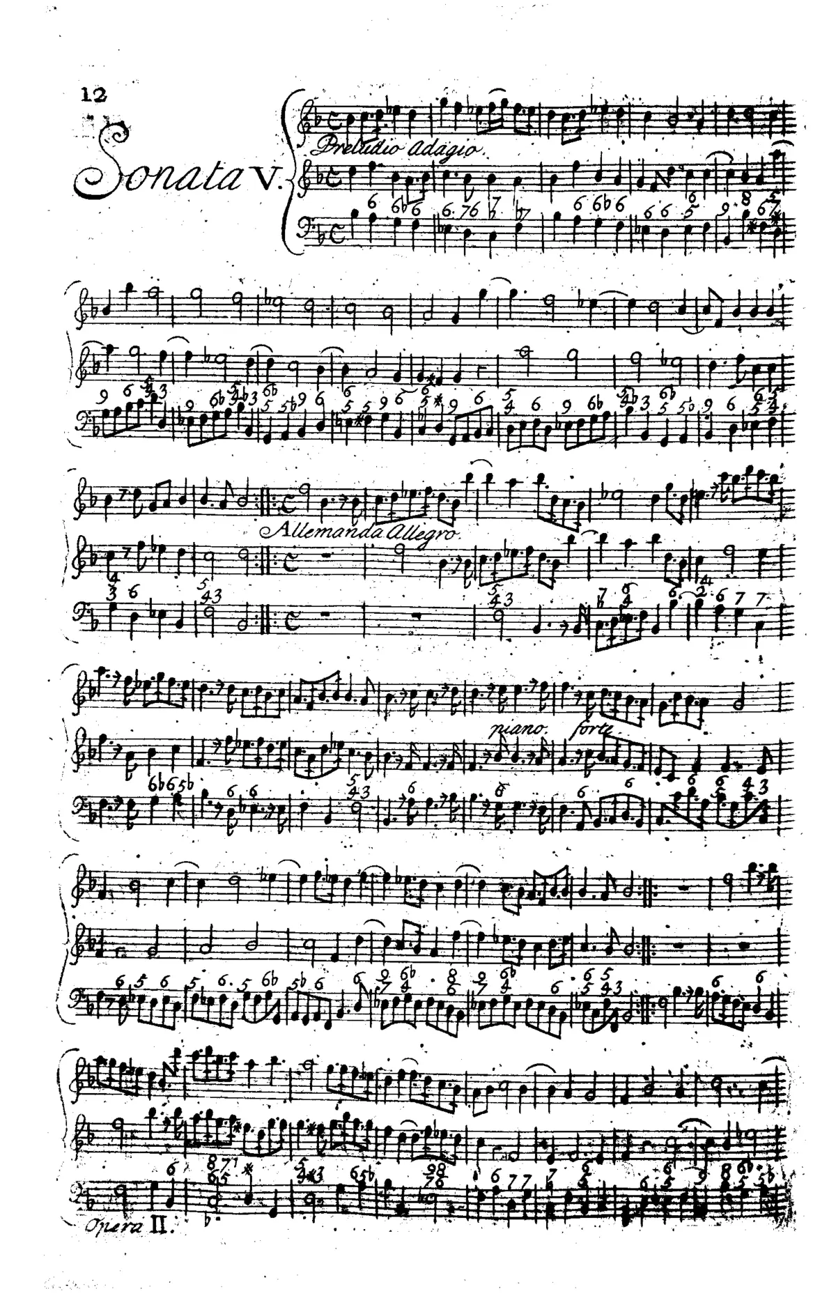Trio Sonata in B-flat major - Page 1