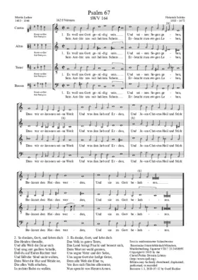 Es woll uns Gott genädig sein, SWV 164