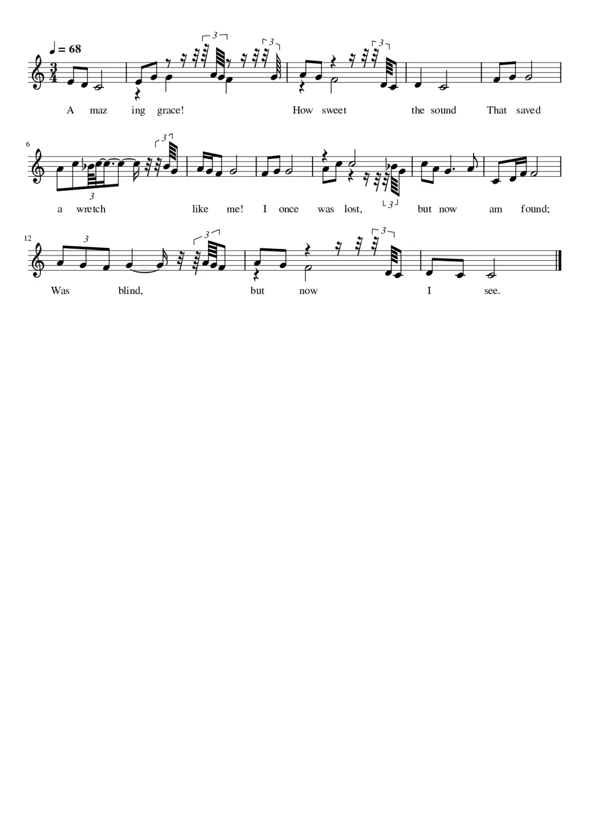 amazing grace - Page 1