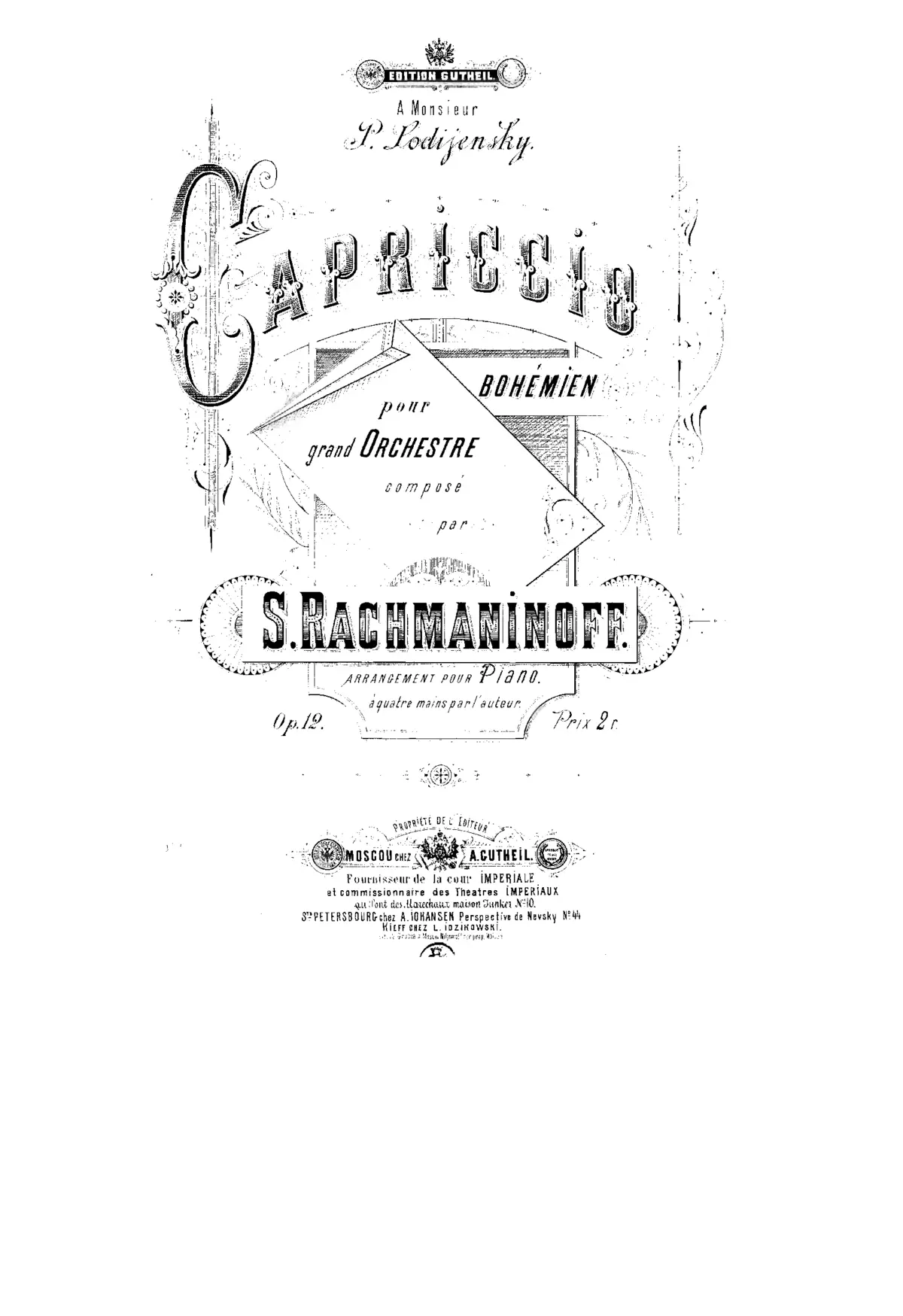 Capriccio on Gypsy Themes - Page 1