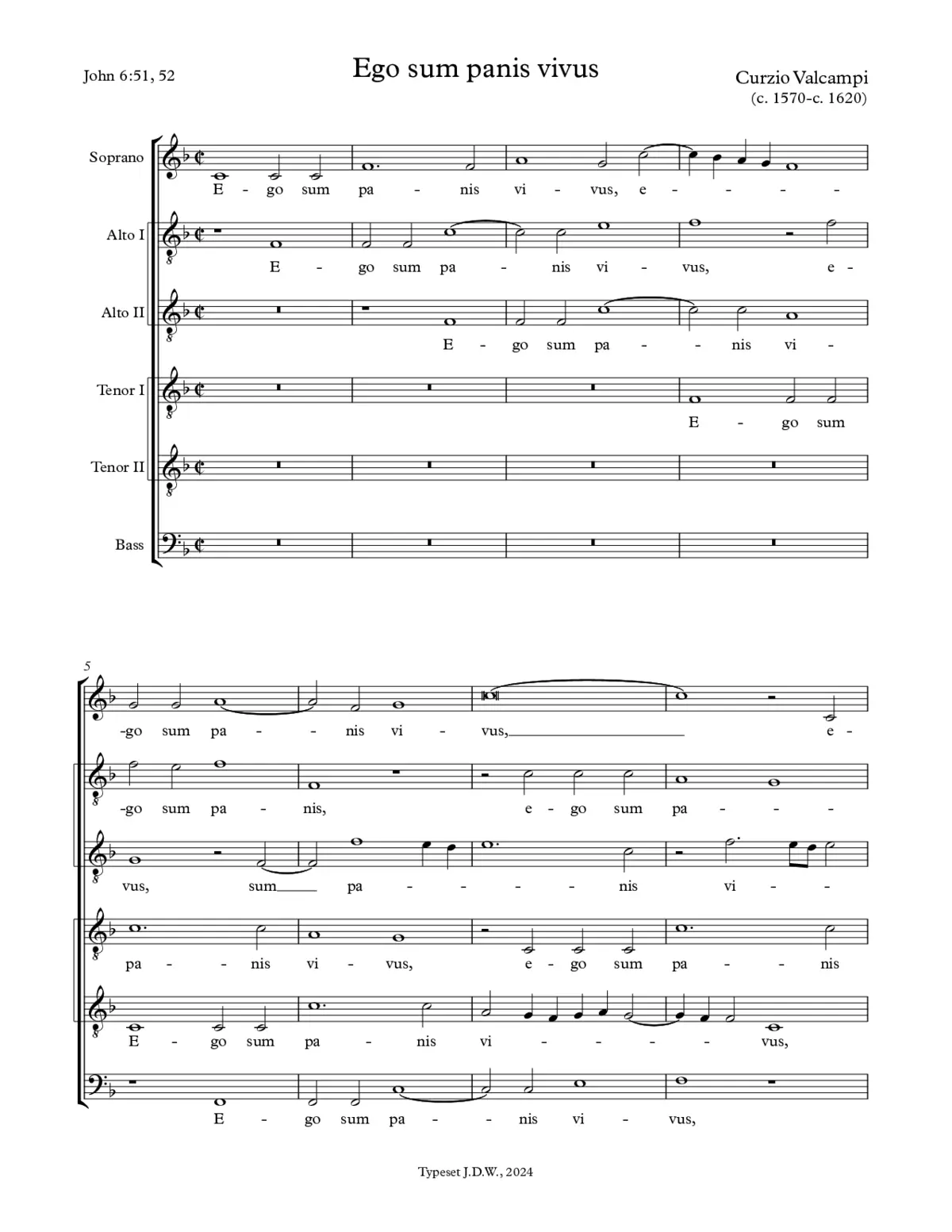 Ego sum panis vivus - Page 1