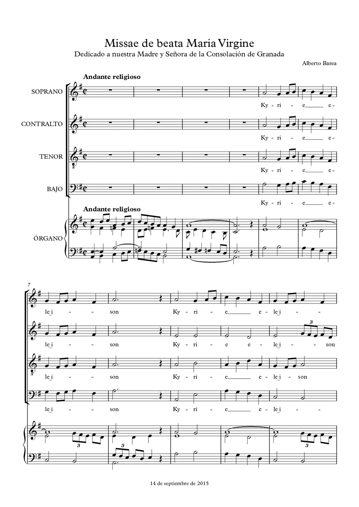 Missae de beata Maria Virgine - Page 1