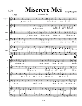 Miserere Mei celebramus vitae