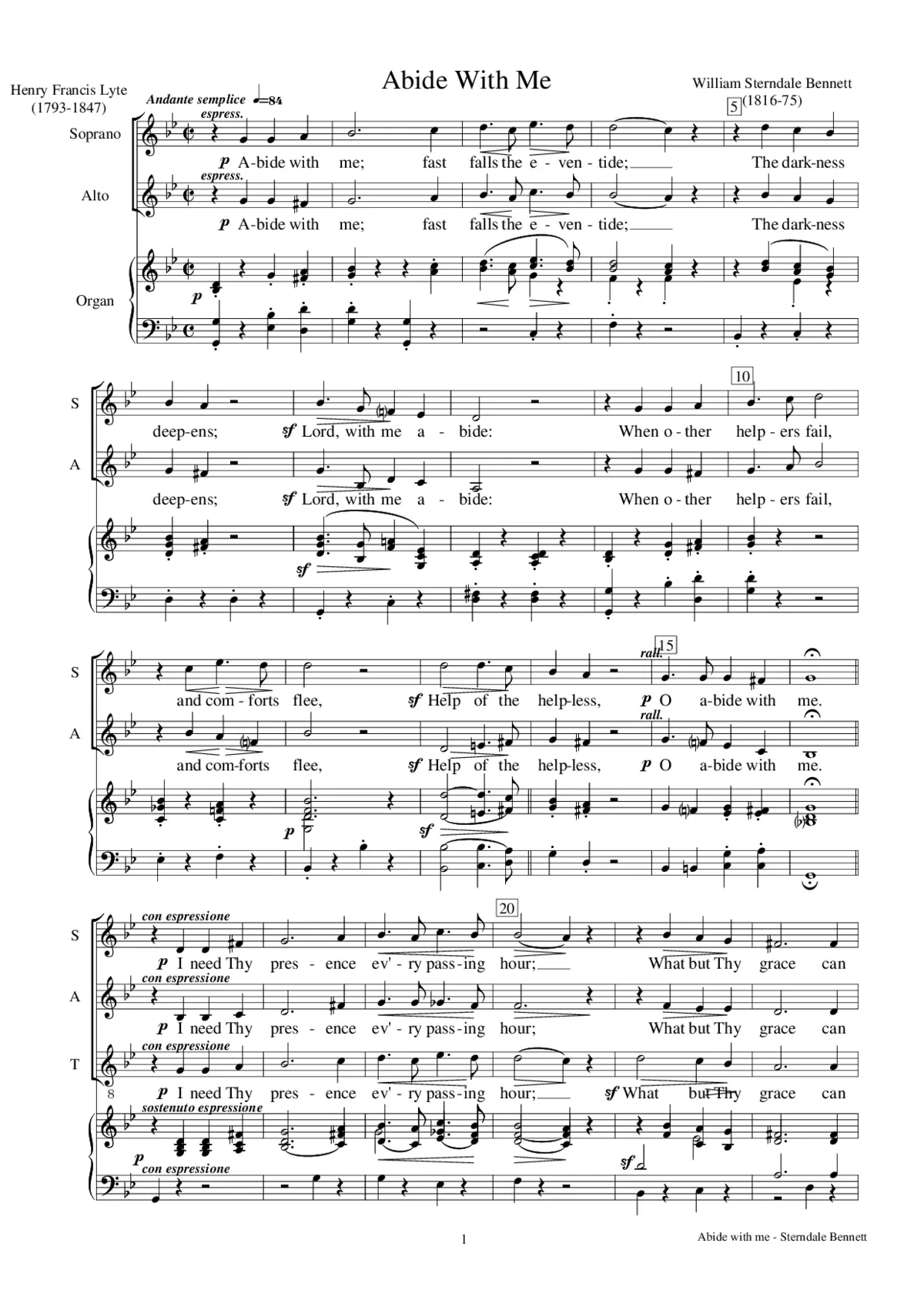 Abide with me - Page 1