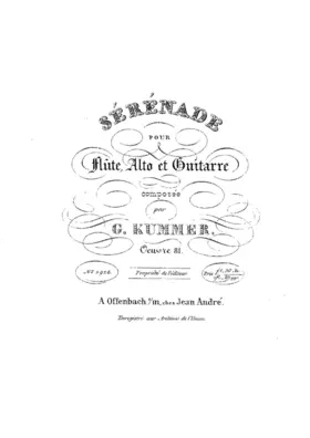 Sérénade pour Flûte, Alto et Guitarre
