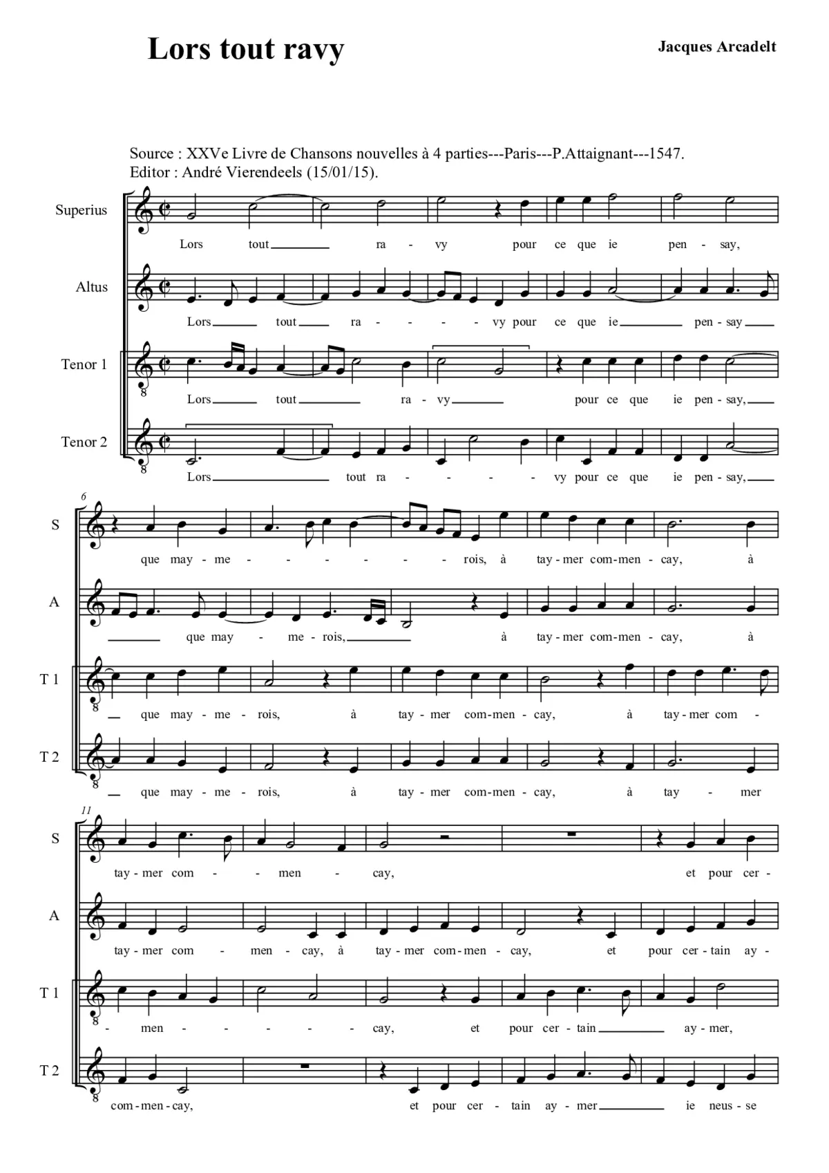 Lors tout ravy - Page 1