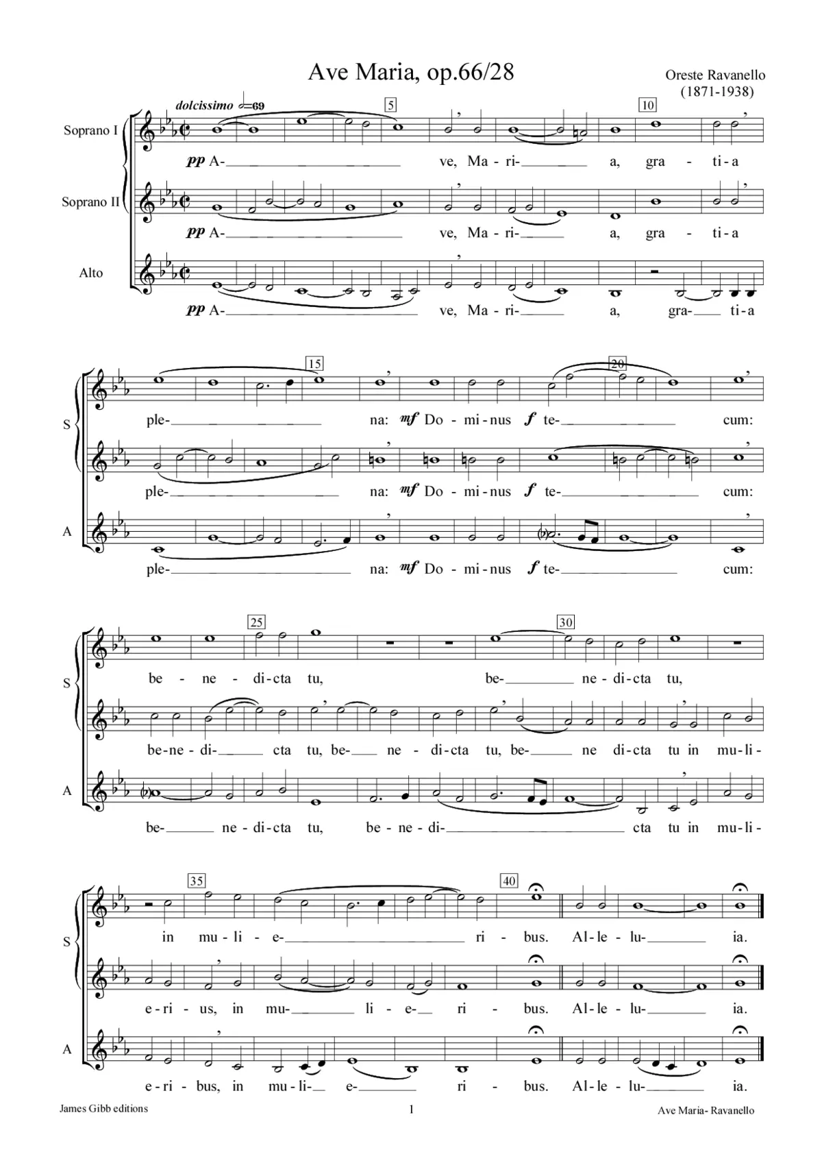 Ave Maria, op. 66/28 - Page 1