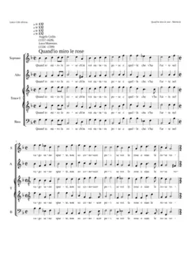 Quand'io miro le rose