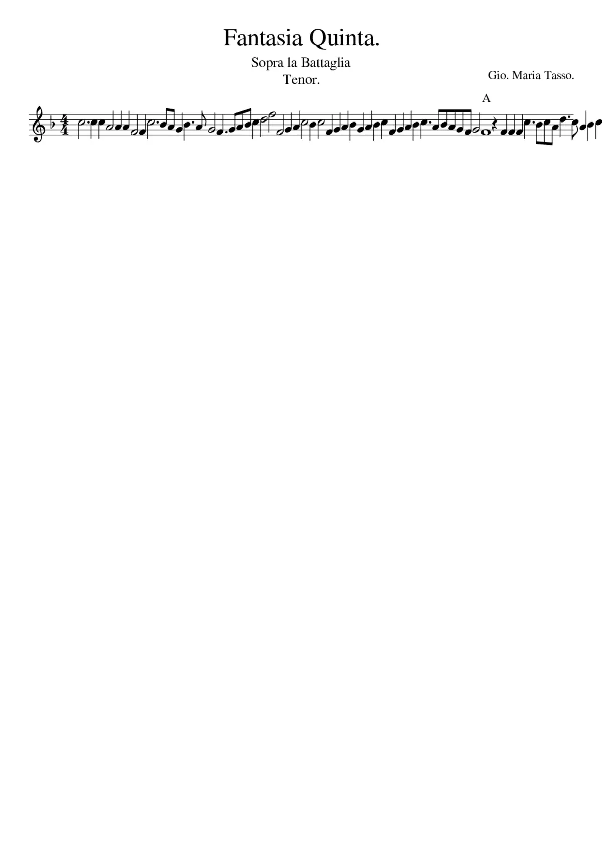 Fantasia Quinta. - Page 1