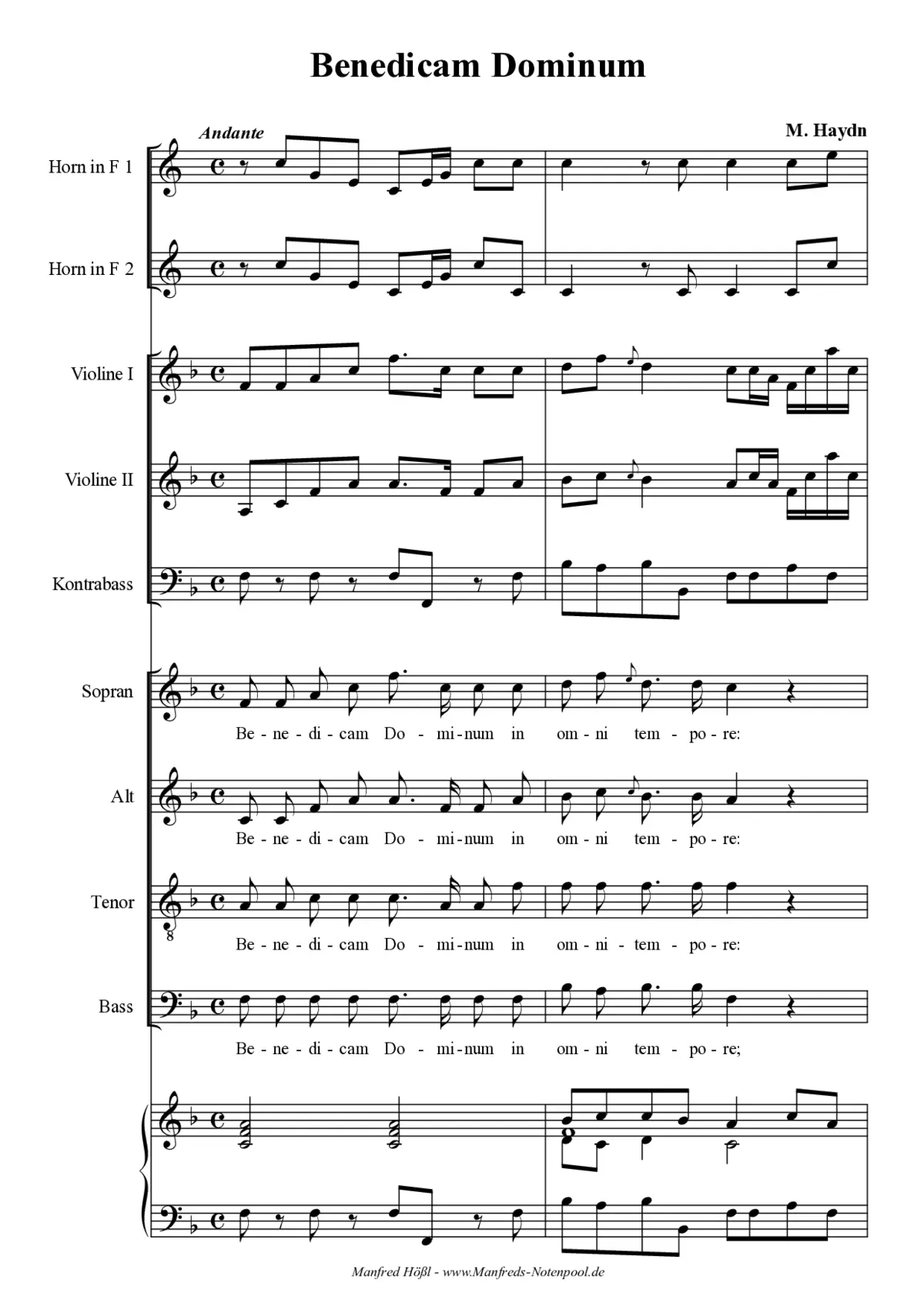 Benedicam Dominum - Page 1