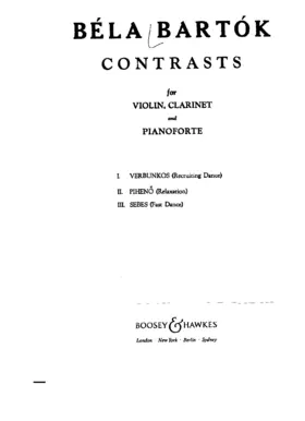 Contrasts for Violin, Clarinet and Piano