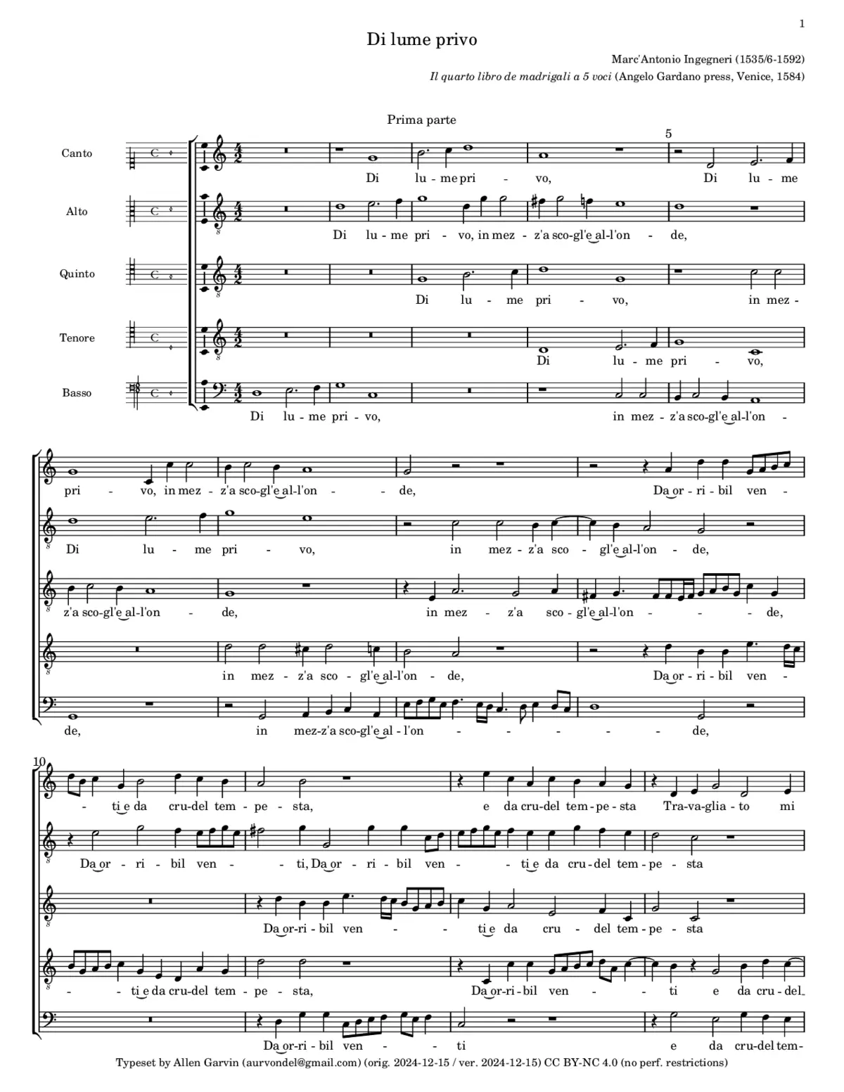 Di lume privo - Page 1
