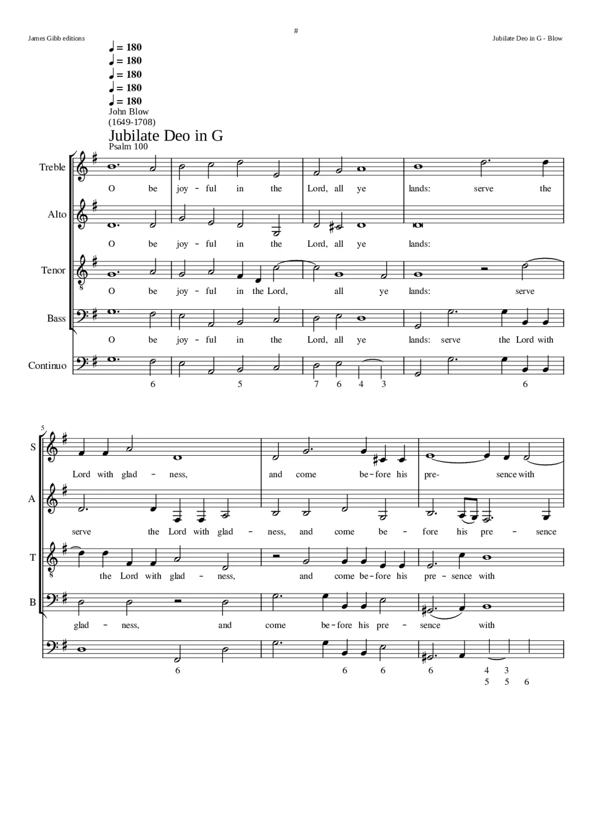 Jubilate Deo in G - Page 1