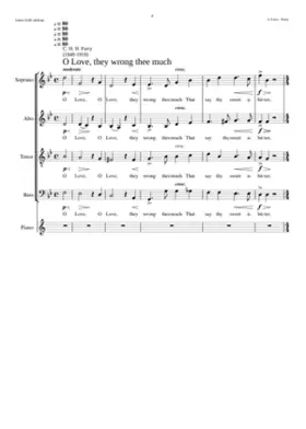 O Love they wrong thee much