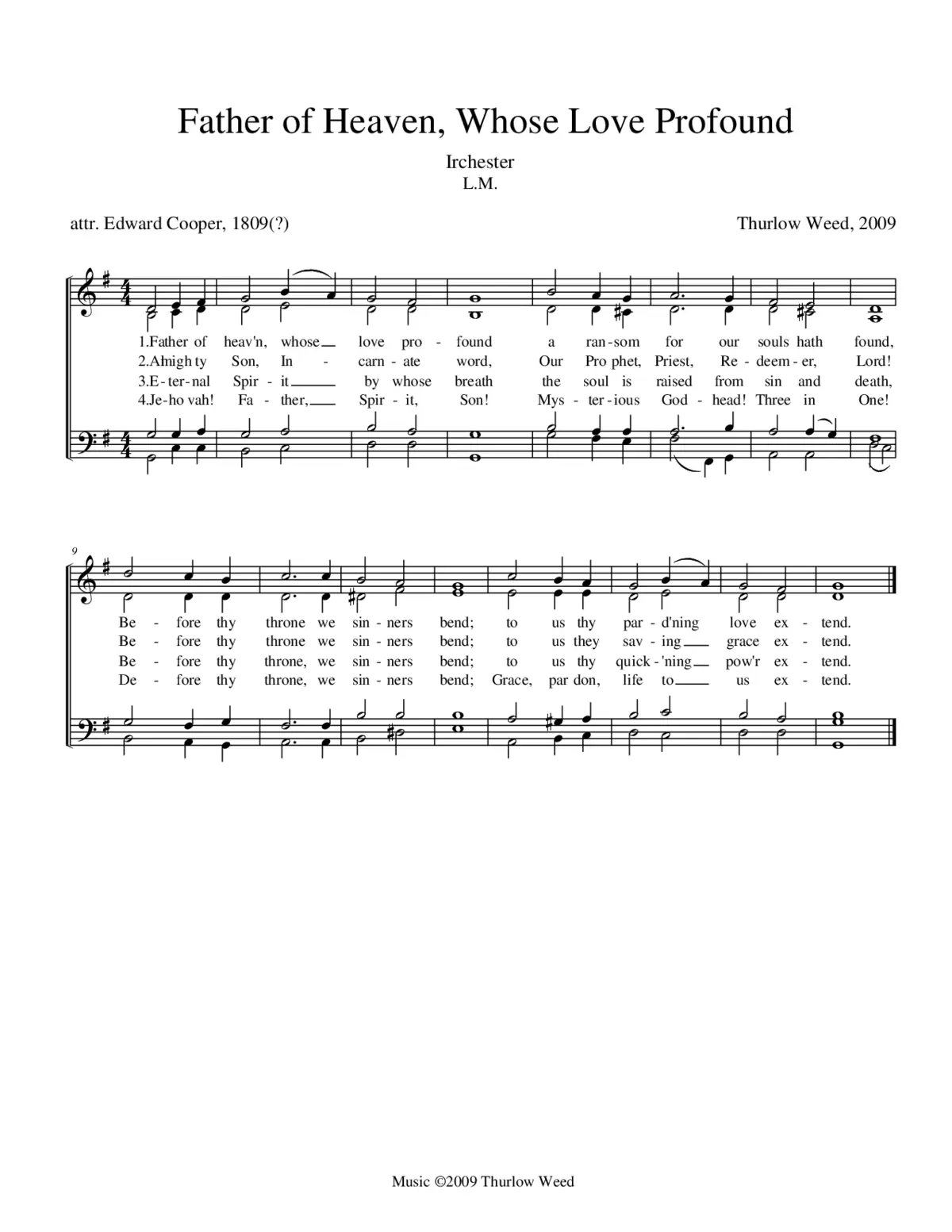 Father of heaven, whose love profound - Page 1