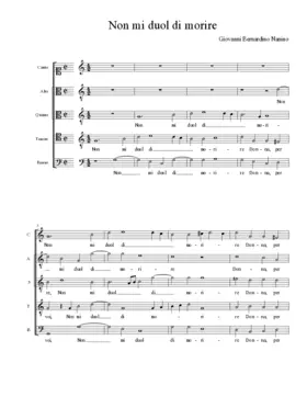 Non mi duol di morire