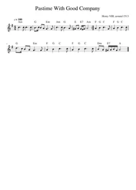 Pastime With Good Company