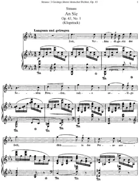 3 Gesänge älterer deutscher Dichter