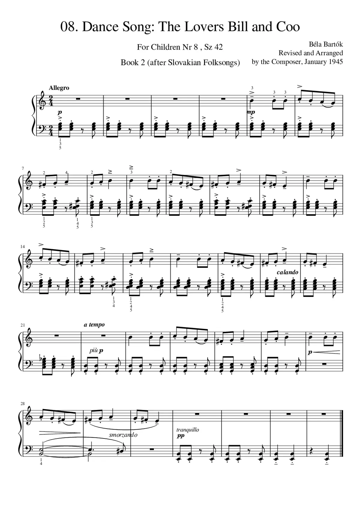 For Children Sz.42 - Page 1