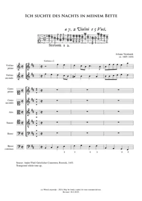 Ich suchte des Nachts