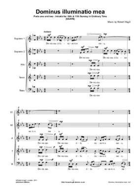 Dominus illuminatio mea - full SSATB