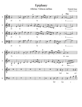 Alleluia: Vidimus stellam