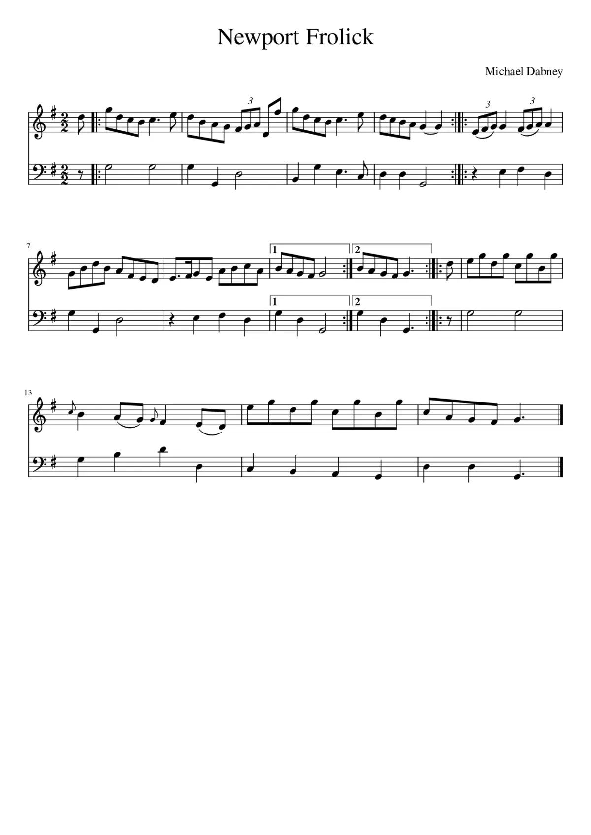Newport Frolick - Page 1