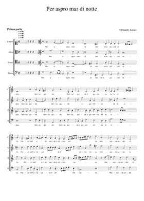 Per aspro mar di notte