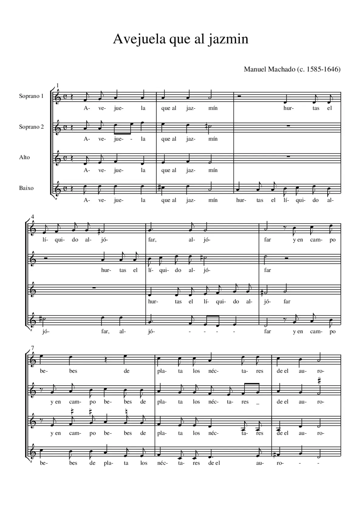 Avejuela que al jazmin - Page 1