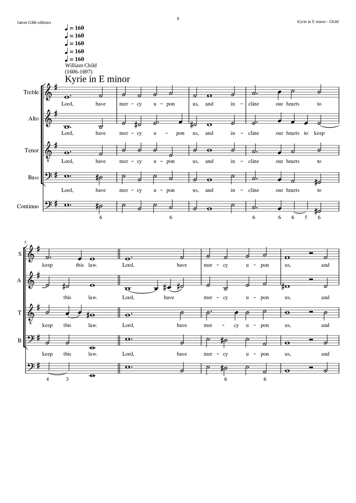 Kyrie in E minor - Page 1