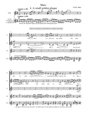 Mars: 4. A small golden plaque, Op. 15, No. 4