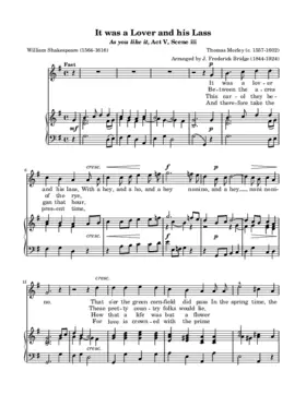 It was a lover and his lass