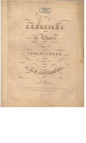 12 Exercises for Cello