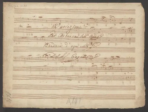 Variazioni per Chitarra - Page 1